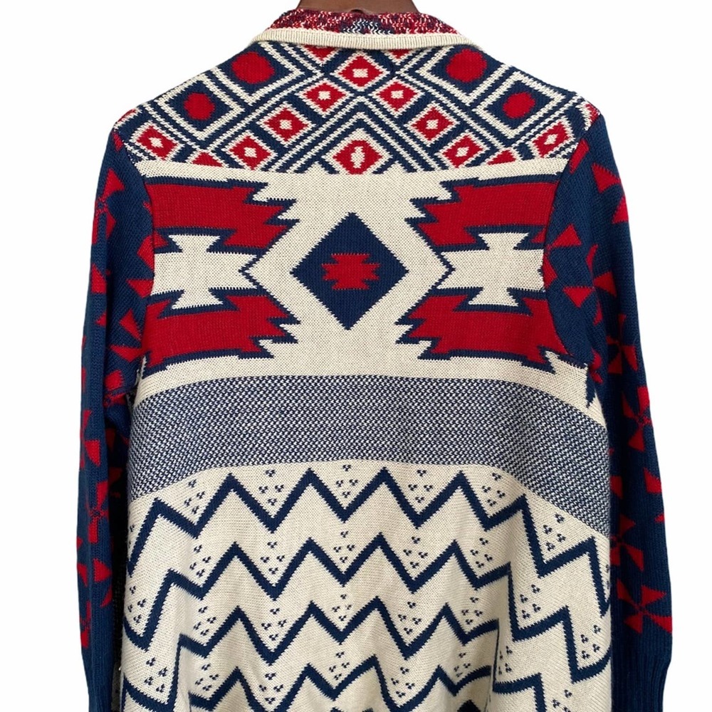 ⭐️ SOLD ⭐️ FOREVER 21 Aztec Boho Cardigan M - Picture 7 of 9